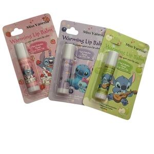 Kids Warming Lip Balm Trio - Pink, Purple, Green